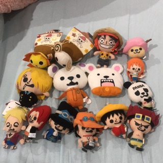 พวงกุญแจ ตุ๊กตา วันพีซ  Onepiece plush doll keychains