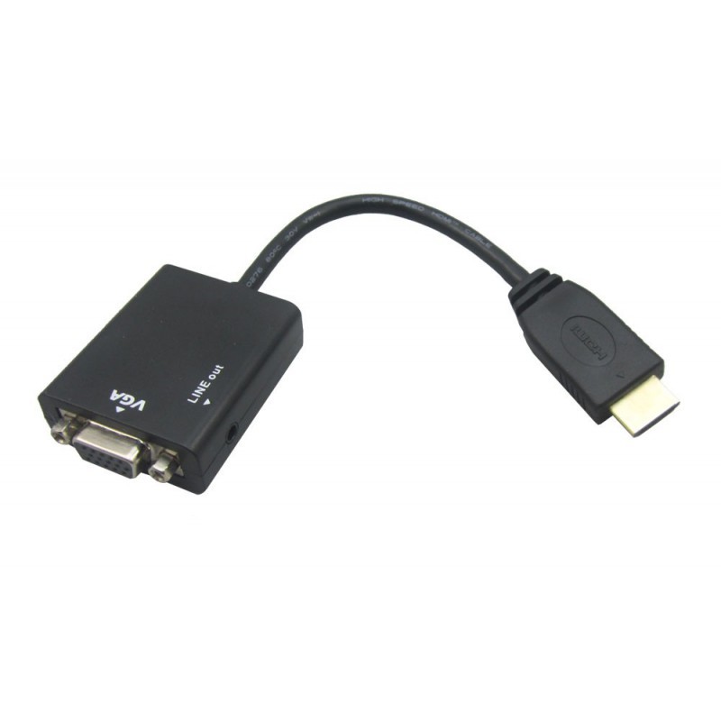 SALE NEXIS รุ่น IC-H2VA ตัวแปลงสัญญาณ HDMI เป็น VGA พร้อมช่องต่อเสียง (HDMI to VGA Converter with Audio Output) สื่อบันเทิงภายในบ้าน โปรเจคเตอร์ และอุปกรณ์เสริม