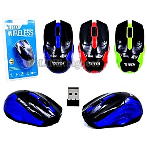 เมาส์ Wireless Mouse 2.4G Gtech GTWM-08 มี 3 สี