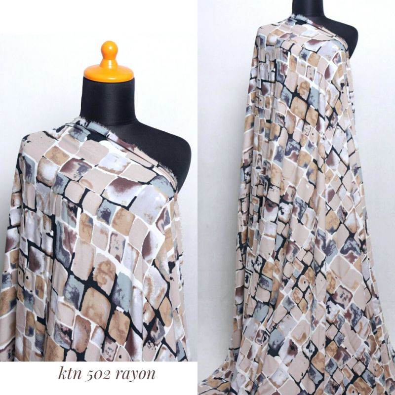 KATUN [KTN 502] ผ้าคอตตอนเรยอน/วิสคอส - กว้าง 1.40 - ราคาต่อ 0.5m