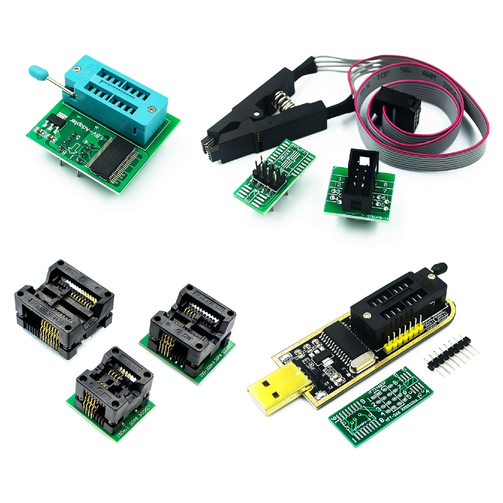 93cxx 25CXX 24CXX CH341A CH341 24 Series 25 Series EEPROM แฟลช BIOS USB โปรแกรมเมอร์โมดูล SOIC8 SOP8 ทดสอบคลิปสําหรับ EEPROM
