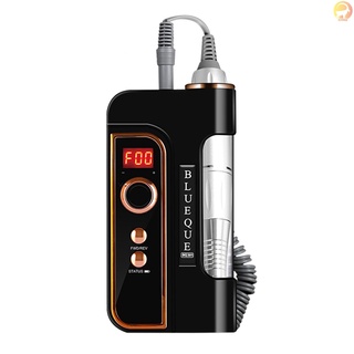 [flyhigh] Blueque ชุดเครื่องมือสว่านไฟฟ้า หมุนได้ 35000 RPM แบบพกพา พร้อมดอกสว่านเจียร เปลี่ยนได้