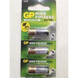 ราคา 1 ก้อน GP High Voltage Battery ถ่าน แบตเตอรี่ รีโมทรถยนต์ 12V 23A V23GA MN21