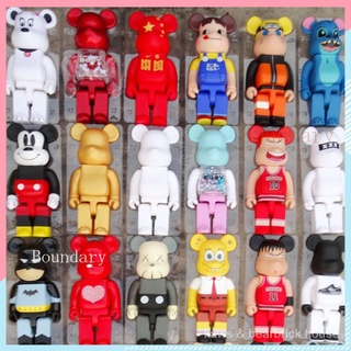 Ready stock ของเล่นฟิกเกอร์ Bearbrick 400% ขนาด 28 ซม.