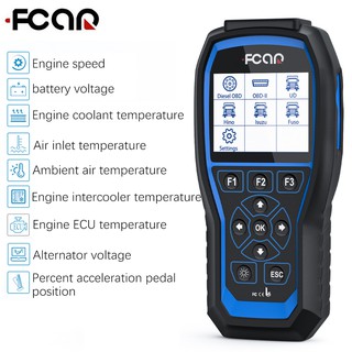 FCAR F506 Obd2 เครื่องสแกนเนอร์รถบรรทุกสำหรับงานหนัก 2 ใน 1 เครื่องสแกนยานยนต์สำหรับ ABS VCS EBS SRS เครื่องมือวิเคราะห์การส่งผ่านแบตเตอรี่สำหรับ Isuzu UD Hino Fuso HOBD OBD2