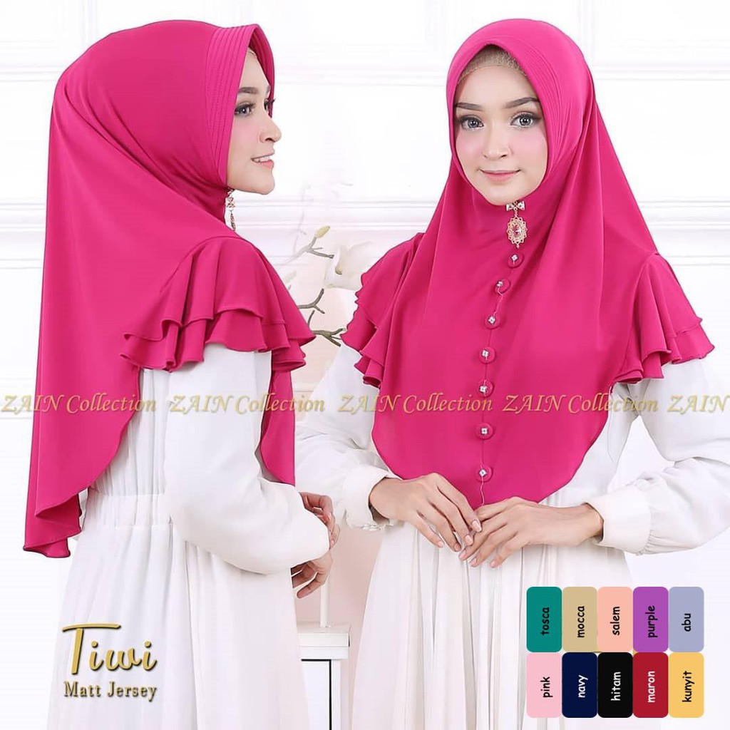 Arini Instant Khimar Hijab Style / Plain Khimar / Mini Khimar / Instant Hijab