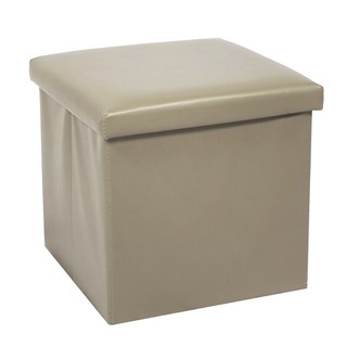 เก้าอี้สตูลเก็บของได้ รุ่น AIME OT00583-BE ขนาด 38 x 38 x 37 ซม. สีเบจ  Storage Stool AIME OT00583-BE Size 38 x 38 x 37