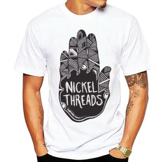 [COD]เสื้อยืดแขนสั้น คอกลม พิมพ์ลายโลโก้ Nickel Threads สําหรับผู้ชายS-5XL