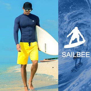 Sailbee ชุดว่ายน้ําแขนยาว ป้องกันรังสียูวี สําหรับผู้ชาย M020