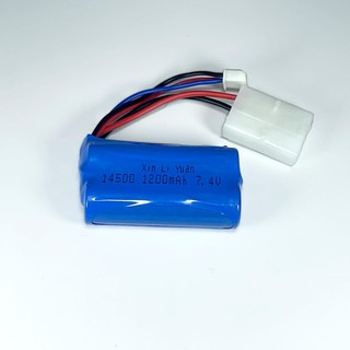 แบตเตอรี่ ขนาด 7.4V 1,200 mAh สองเซลส์