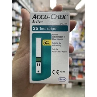 SALE🔥AccuChek Active แผ่นตรวจน้ำตาล (25แผ่น) exp 02/2027