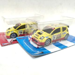 รถเหล็ก Majorette ซีตรอง สีเหลือง 2คันไม่แยกขาย (ล้อคนละแบบ) Citroën C2 WRC Yellow (5SW &amp; 10SW)