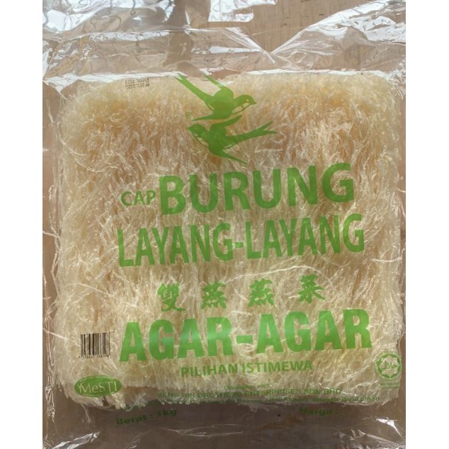 ตรานกนางแอ่นคู่ Agar-Agar 1กก. 双เครื่องเทศ Agar-Agar Cap Burung Layang-Layang