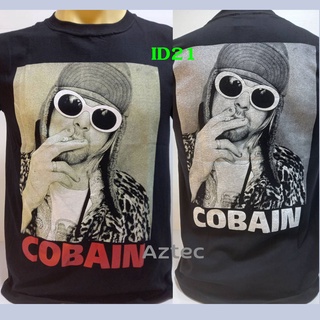 เสื้อวง Cobain เสื้อวินเทจ  เสื้อยืดคอกลม ผ้าcotton เสื้อใหม่ ใส่ได้ทั้งชายหญิง (id21)