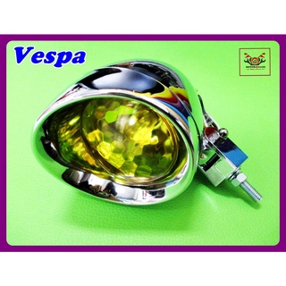 VESPA HEADLIGHT HEADLAMP "YELLOW" ACCESSORIES // ไฟหน้า ไฟแต่ง "สีเหลือง" เวสป้า สินค้าคุณภาพดี