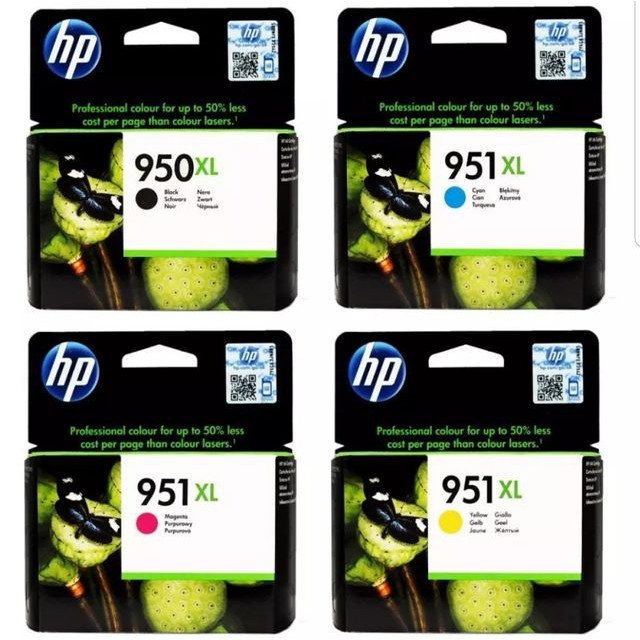 HP 950XL Bk HP 951xl C M Y ตลับหมึก อิงค์เจ็ท ของแท้ ของใหม่