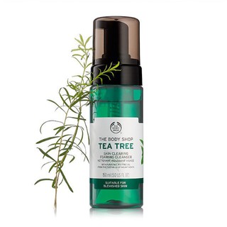 พร้อมส่ง The Body Shop Tea Tree Skin Clearing Foaming Cleanser 150 ml.