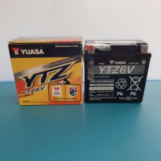 เเบตเตอรี่ ytz6 v cbr150 Yuasa ใช้กับรถ Cbr, Click125, Grandfirano, Pcx150