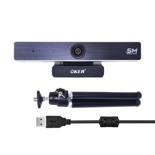 Oker กล้องเว็บแคมหัวเสียบ USB FULL HD WEBCAM A488 กล้อง 5 ล้านพิกเซลพร้อมไมโครโฟน รุ่น A488