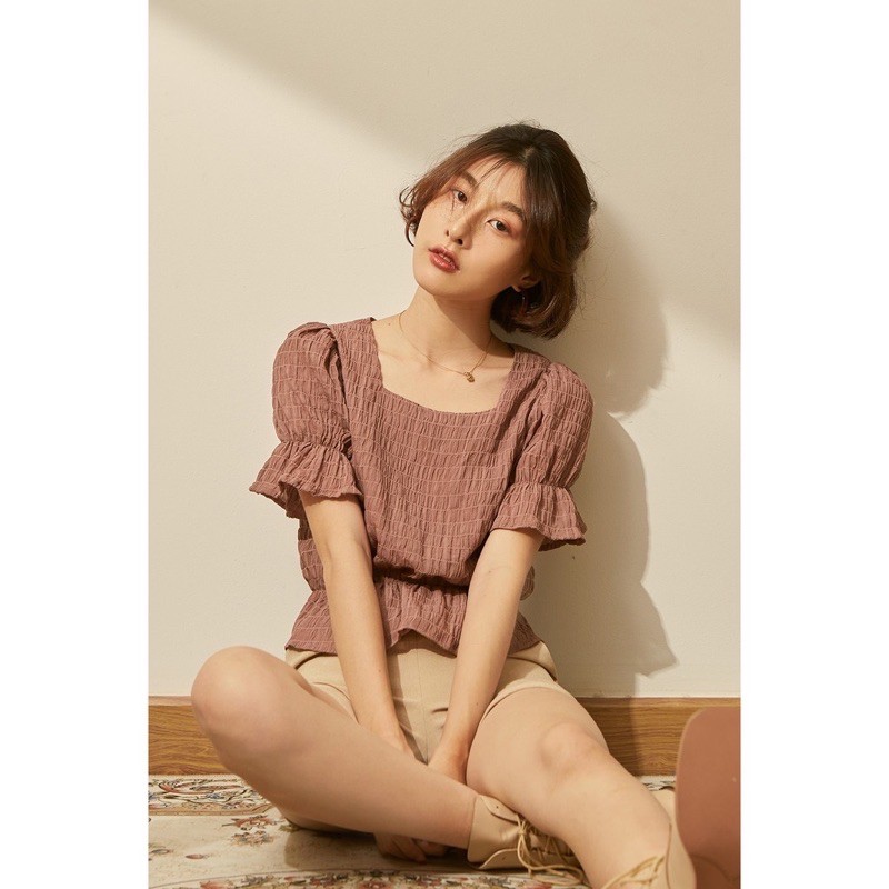 ✨เสื้อ Melanie Top สี Purple จาก #stilistashop (ส่งต่อ)