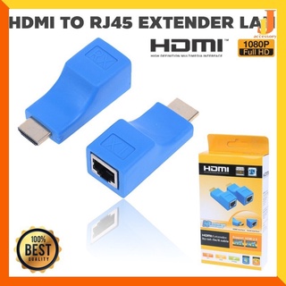 [ส่งจากไทย ]2pcs เชื่อม เฮทดีเอ็มไอ ผ่านสายแลน 1080P เฮทดีเอ็มไอ Extender to RJ45 Over Cat 5e/6 Network