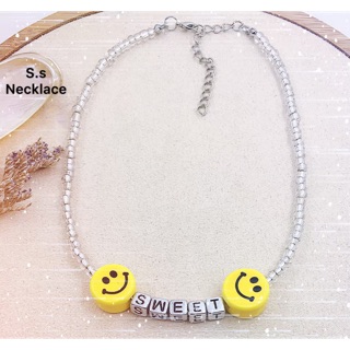 Choker โชคเกอร์ smiley😊😉😃✨สร้อยยิ้ม❤️ สร้อยคอดาราใส่ งานแบรนด์ สร้อยมุก สร้อยหอย