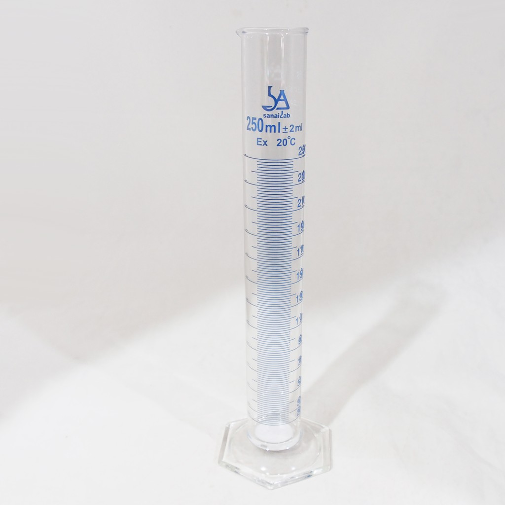 กระบอกตวงแก้ว 250 มิลลิลิตร (Measuring Cylinder 250 Ml) | Shopee Thailand
