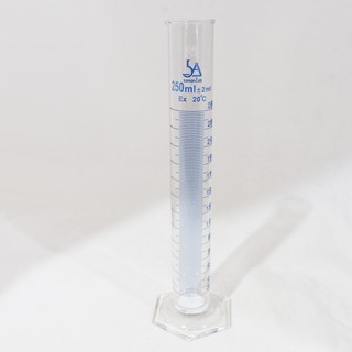 กระบอกตวงแก้ว 250 มิลลิลิตร (Measuring Cylinder 250 ml)