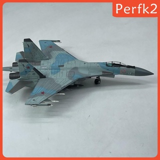 [PERFK2] Diecast 1/100 SU-35 Plane Model Russian for Home Decoration Collection Gift