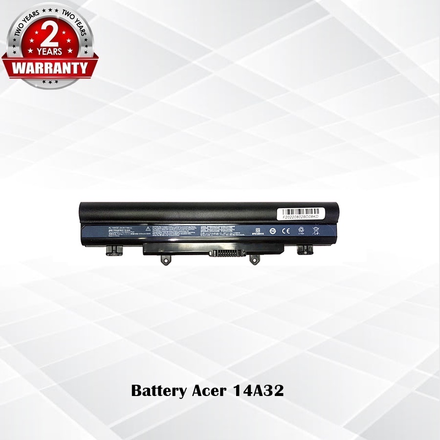 Battery Acer 14A32 / แบตเตอรี่โน๊ตบุ๊ค รุ่นเพิ่มเชลล์ E14 E15 E5-411 E5-421G E5-431 E5-471 E5-511 (OEM) *รับประกัน 2 ปี*