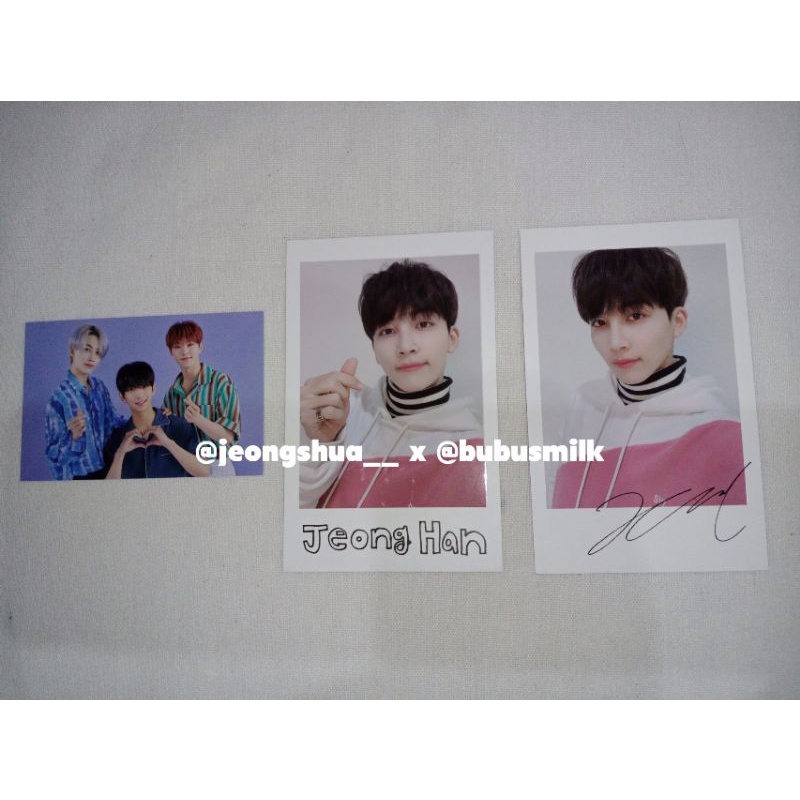 การ์ดสะสม od to you jeonghan joshua hoshi & concert polaroids jeonghan set กะรัต 2020