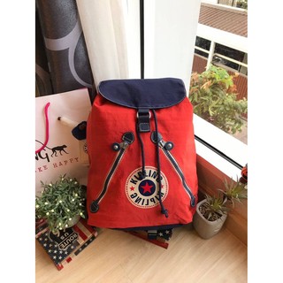 KIPLING FUNDAMENTAL Medium Backpack สีแดง