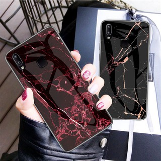 หินอ่อน Vivo Y95 Y91i Y91 Y91C เคสโทรศัพท์ Glass Phone Case เคสมือถือ