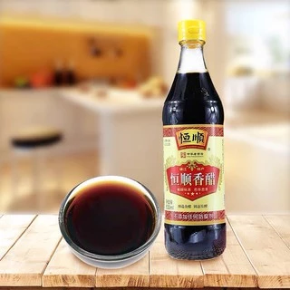 น้ำส้มสายชูดำอาหารจีน เปรี้ยวหอมกำลังดี ทำซอสน้ำจิ้ม เหิงชุ่น HengShun ฉลากสีแดง恒顺香醋