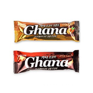 ช็อคโกเเลตบาร์กาน่า lotte ghana chocobar collection 43g,45g 롯데 가나 초코바