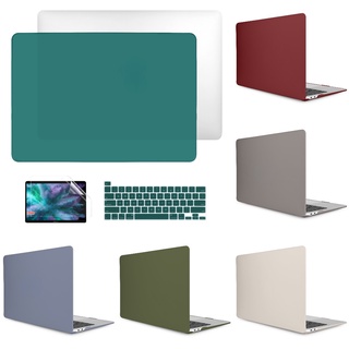 3in1 เคสพลาสติกแข็ง พร้อมที่ครอบคีย์บอร์ด สําหรับ MacBook Pro M2 M1 A2338 2020 Air13 M1 A2337 A2179 A1932 A1706 A1708 A2159