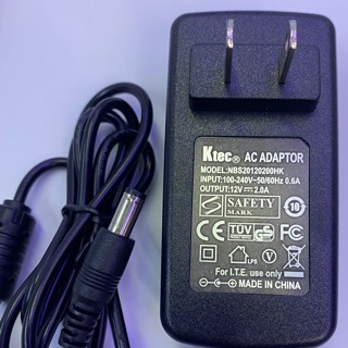 อะแดปเตอร์ 12V. 2A. แจ๊ค5.5x2.1(งานดีแอมป์เต็ม)มีไฟตอนใช้งาน