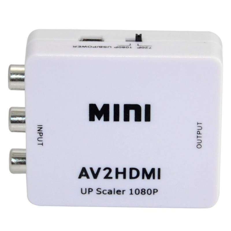 ตัวแปลงสัญญาณAVเป็นHDMI Mini 1080P Composite AV RCA to HDMI Video Converter Adapter Full HD 720/1080