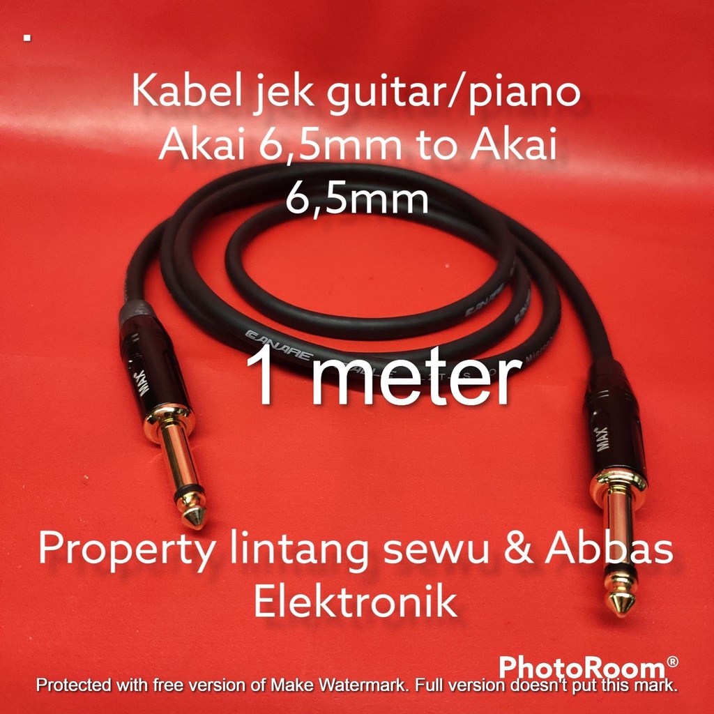 AKAI PIANO GUITAR JEK CABLE 6.5MM TO AKAI 6.5MM MAX 1 เมตร