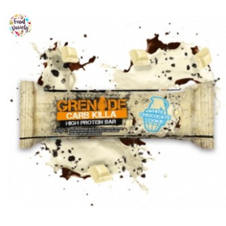 Grenade Carb Killa High Protein Bar White Chocolate Cookie 60g เเกรเนต ไฮ โปรตีน บาร์ รสไวท์ช็อกโกแลตคุกกี้ 60 กรัม