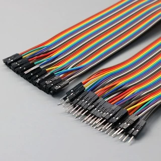 สายจัมป์ 10/15/20/30 cm. 40P สายแพจัมป์ Jumper Wire Bread Board Rehearsal 2.54mm DuPont Line