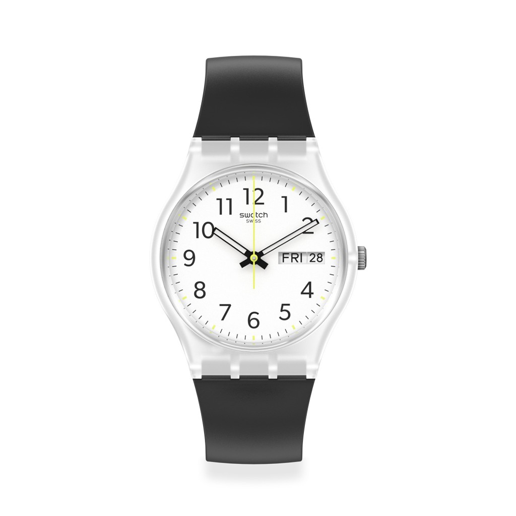 Swatch นาฬิกาผู้หญิง RINSE REPEAT BLACK รุ่น SO28K701