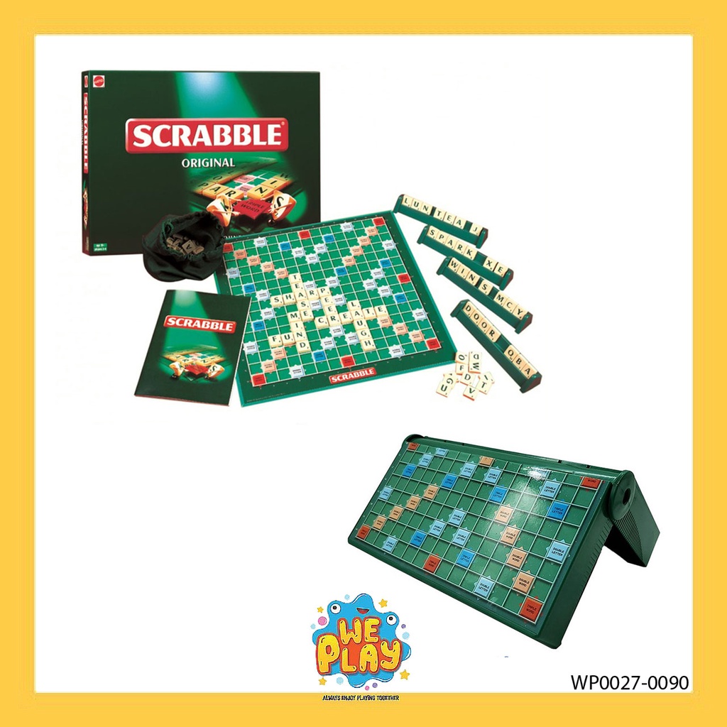 WE PLAY พร้อมส่ง เกม Scrabble กล่องพับ / Scrabble Original / Travel Set ...