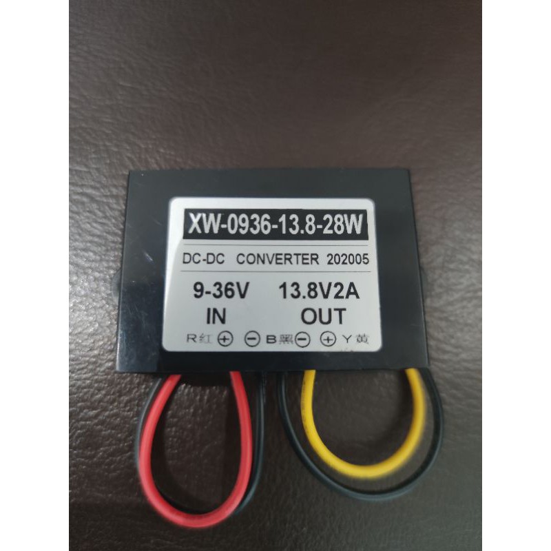 DC-DC Converter in 9v-36v out 13.8V 2A