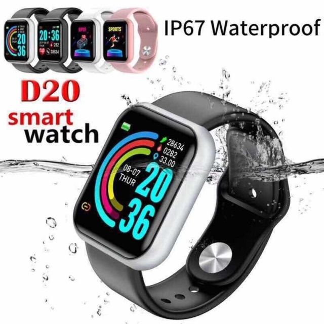 D20 Smart watch นาฬิกาอัจฉริยะกันน้ำได้