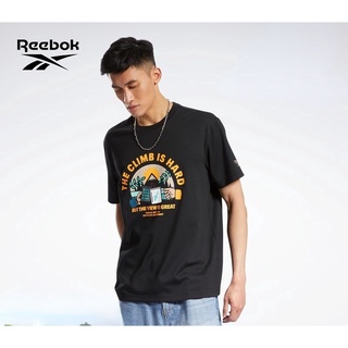 [S-5XL] Reebok Ruipei เสื้อยืดคอกลม แขนสั้น ผ้าฝ้าย พิมพ์ลาย แฟชั่นฤดูใบไม้ผลิ ฤดูร้อน สําหรับผู้ชาย ใหม่