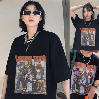 Korean🧧 เสื้อยืดสกรีนลาย Luxury door คอกลมแขนสั้น