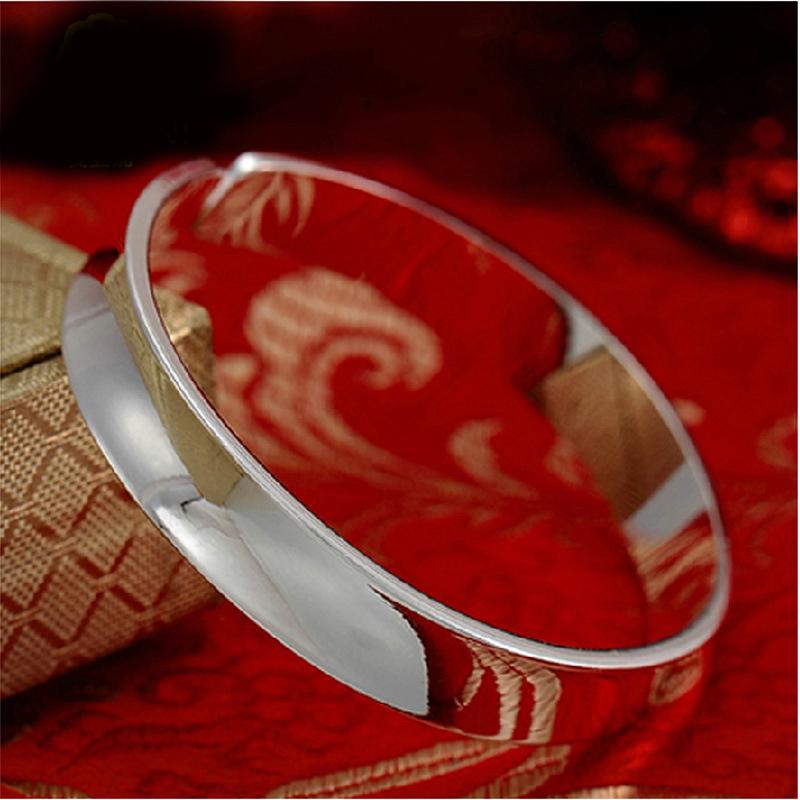 สร้อยข้อมือกำไลเงินผู้หญิง S925 Bangle WHB54R