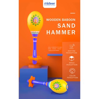 Mideer Wooden Baboon Sand Hammer MD1091