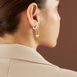 Variandco - Lyla Earrings ต่างหูชุบทองแท้ 18K Gold Plating - ต่างหูหัวใจ